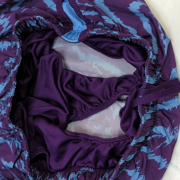 NIKE Purple and Blue Zebra Print Workout Shorts, Gym, Athletic - Picture 6 of 7